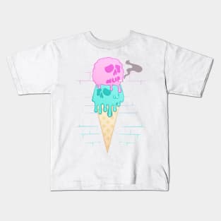 Smoking Ice Cream Kids T-Shirt